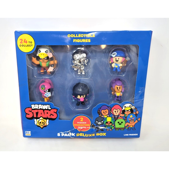 RARE NEW SEALED BRAWL STARS S1 FIGURES - 8 PACK DELUXE BOX P.M.I. Kids World - Picture 1 of 2